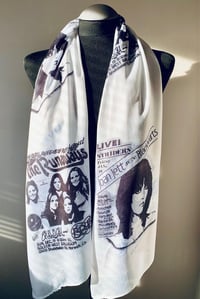Image 4 of Joan Jett Scarf – Rock Style Long Scarf with Bold Print – Music Fashion Scarf