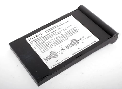 Image of Lot of 28 Mido thin cut 4X5 sheet film holders + carrier #0487