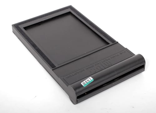 Image of Lot of 28 Mido thin cut 4X5 sheet film holders + carrier #0487