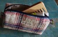Image 2 of Small Fabric Makeup Bag – Vintage Fabric, Everyday Zipper Pouch