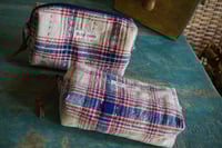 Image 1 of Small Fabric Makeup Bag – Vintage Fabric, Everyday Zipper Pouch