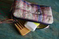 Image 4 of Small Fabric Makeup Bag – Vintage Fabric, Everyday Zipper Pouch