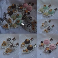 Image 2 of decoden ice cream hair clip 2pc set
