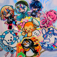 Image 1 of Rhyhtm Game Mascot Stickers
