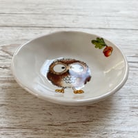 Image 3 of Owl with Acorn Handmade Ceramic Dish