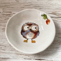 Image 5 of Owl with Acorn Handmade Ceramic Dish
