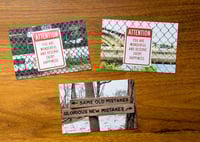 Image 1 of ATTENTION + MISTAKES combo (6 postcards)