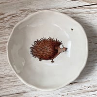 Image 1 of Hedgehog with Bee Handmade Ceramic Dish