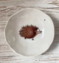 Image 2 of Hedgehog with Bee Handmade Ceramic Dish