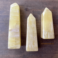 Image 5 of Lemon Calcite, Crystal Tower, Yellow Calcite, Solar Plexus Chakra Stone, For Confidence & Joy
