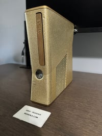 Image 1 of Custom Gold Xbox 360 Slim 500GB