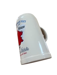 Image 3 of Stella Artois beer mug commemorating the 1973 Tour de France. Winner Luis Ocana. Height 23 cm 