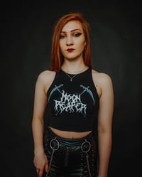 Moon Reaper Cross Scythes Crop Top