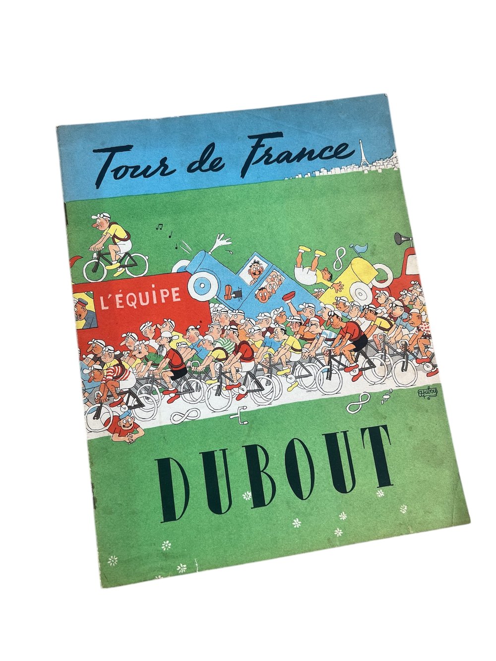 Le Tour de France 1950, album illustrated by DUBOUT - Original Edition and 1st print run