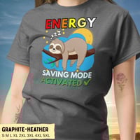 Image 7 of Energy Saving Mode Sloth Unisex Shirt