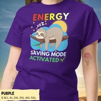 Image 11 of Energy Saving Mode Sloth Unisex Shirt