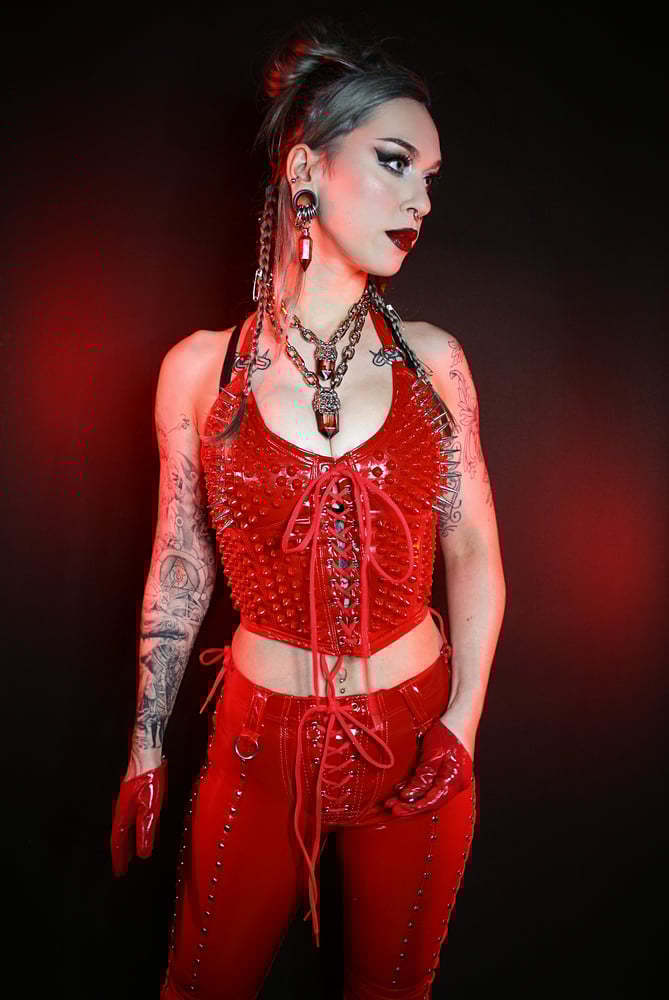 Image of RED HELL BUSTIER RRP £279.99