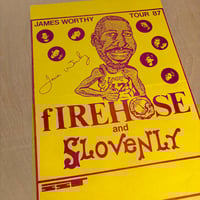 Image 2 of fIREHOSE & SLOVENLY, James Worthy Tour 1987 → tour poster