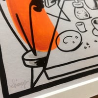 Image 4 of Modern Romance - framed original on paper