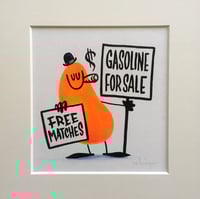 Image 1 of They're Earning, We're Burning - original framed artwork