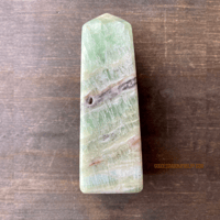 Image 4 of Kiwi Calcite Tower, Green Calcite, for Heart Healing & Energy Balance