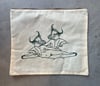 Horned Lady Bull - Waxed Cotton Zip Bag  
