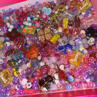 Image 2 of  Bead and bling charm mix scoop, Y2k bead scoop, y2k bling bead soup, y2k bead grab bag