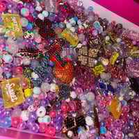 Image 3 of  Bead and bling charm mix scoop, Y2k bead scoop, y2k bling bead soup, y2k bead grab bag