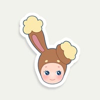 Image 1 of sonny angel buneary matte vinyl sticker