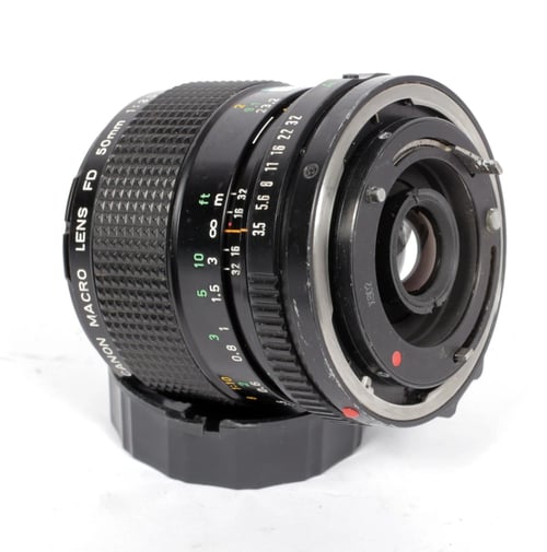 Image of Canon nFD 50mm F3.5 Macro lens for Canon NFD FD mount cameras #0499