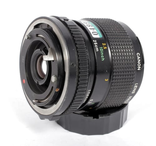 Image of Canon nFD 50mm F3.5 Macro lens for Canon NFD FD mount cameras #0499