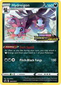 Hydreigon - SWSH037 (Prerelease) - SWSH: Sword & Shield Promo Card - Near Mint