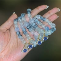 Image 4 of Beaded Evil Eye Bracelet, Protection from Evil, Good Luck Eye Bracelet, Stackable Evil Eye Bracelet