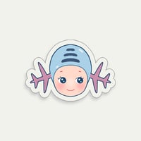 Image 1 of sonny angel wooper clear matte vinyl sticker