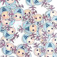 Image 2 of sonny angel wooper clear matte vinyl sticker