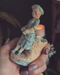 Image 2 of Mini bisque lady vase
