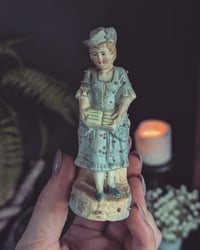 Image 1 of Mini bisque lady vase
