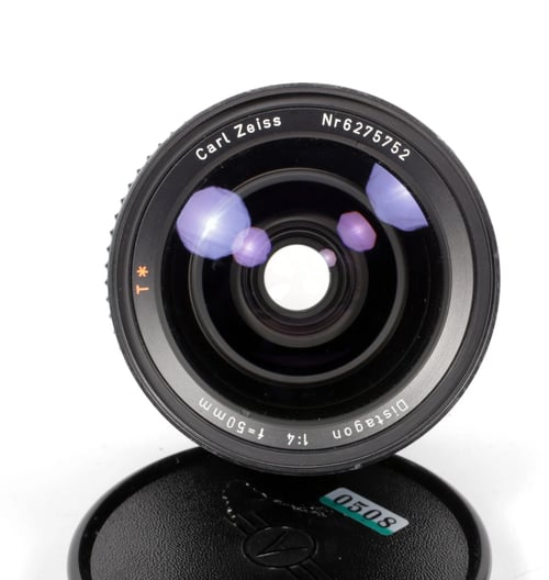 Image of Hasselblad Carl Zeiss Distagon T* 50mm F4 C lens for 500 system cameras #0508