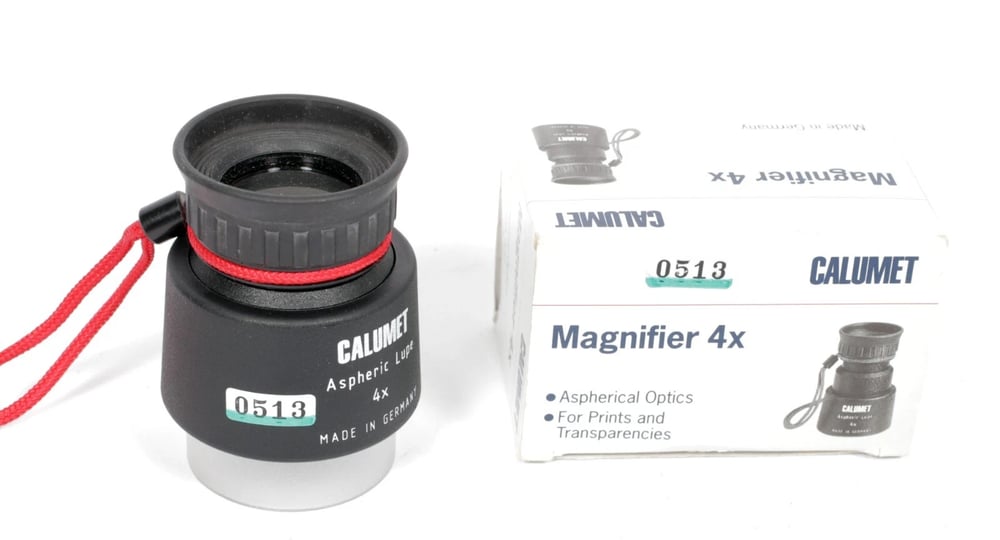 Image of NOS Rodenstock Aspheric 4X ground glass loupe lupe magnifier #0513 (Calumet)