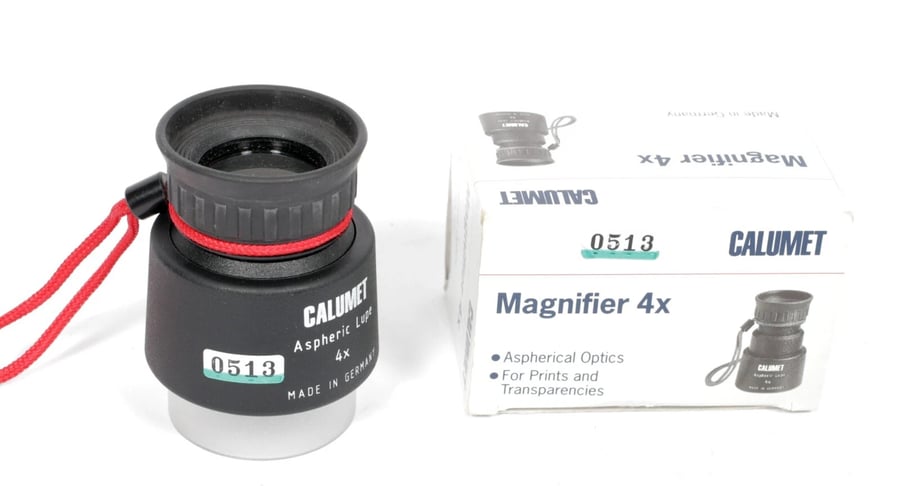 Image of NOS Rodenstock Aspheric 4X ground glass loupe lupe magnifier #0513 (Calumet)