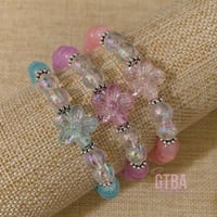 Image 3 of Beaded Flower Bracelet, Daisy Bead Bracelet, Aesthetic Flower Bracelet, Gift for her