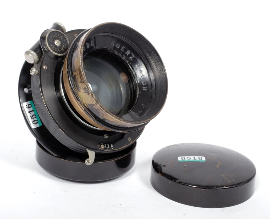 Image of Goerz Dagor 14" [355mm] F7.7 Lens in compound shutter #0516