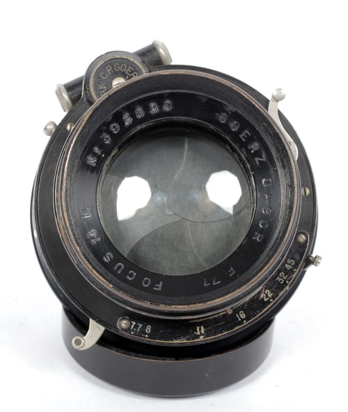 Image of Goerz Dagor 14" [355mm] F7.7 Lens in compound shutter #0516