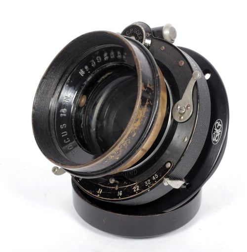 Image of Goerz Dagor 14" [355mm] F7.7 Lens in compound shutter #0516