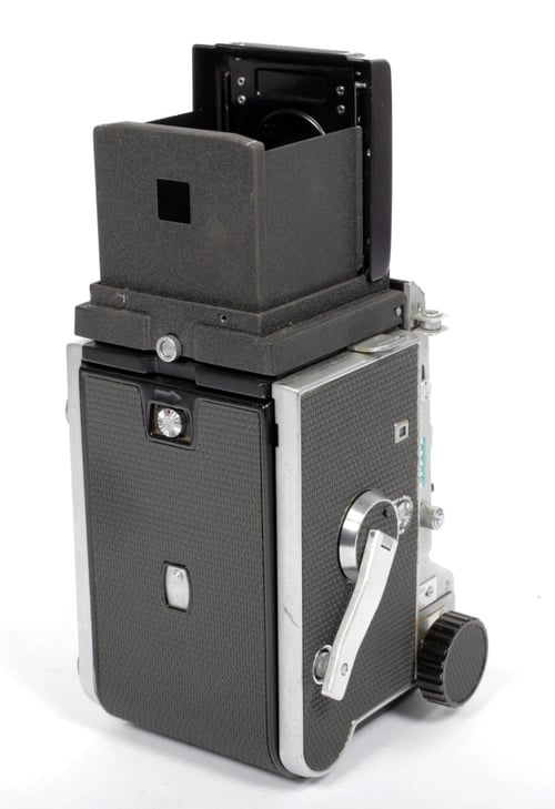 Image of Mamiya C3 6X6 TLR Medium format film camera with 80mm + 135mm lenses #0519