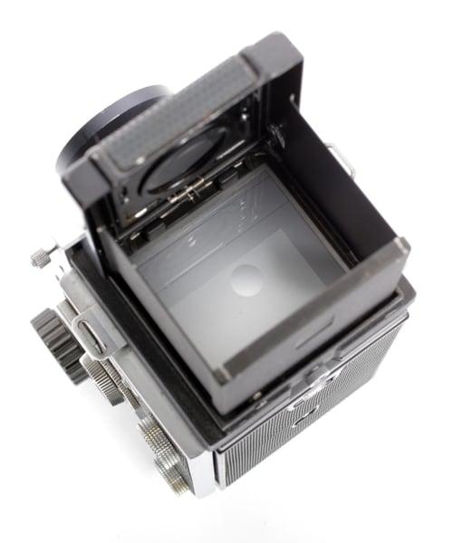 Image of Mamiya C3 6X6 TLR Medium format film camera with 80mm + 135mm lenses #0519