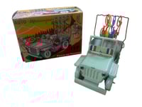 Image 4 of JOYAX Tour de France Jeep with 4 plastic bikes, 1953. New Old Stock in box. 