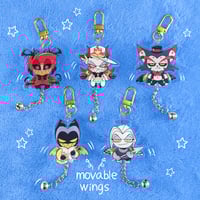 Hazbin Movable Wing Charms