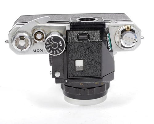 Image of Nikon F Photomic 35mm SLR film camera with Nikkor S 35mm F2.8 lens #0521 