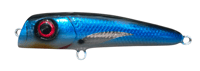 Image 1 of 60g Blue, Red Eye Silver Wing Diving Popper 
